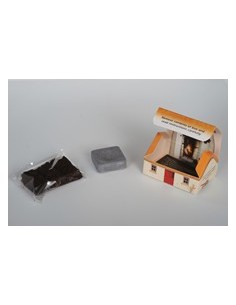 Caja-casa de incienso de turba + quemador 2