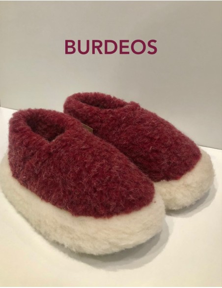 Zapatillas de lana 100%