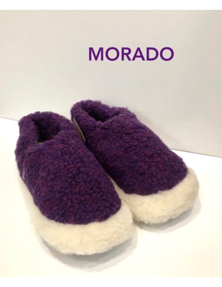 Zapatillas de lana 100%