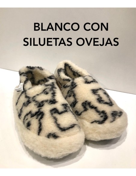 Zapatillas de lana 100%