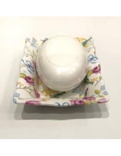 PINK SOAP DISH WITH SOAP 2