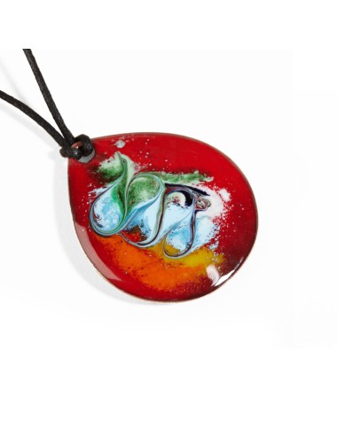 HANDMADE ENAMELED PENDANT