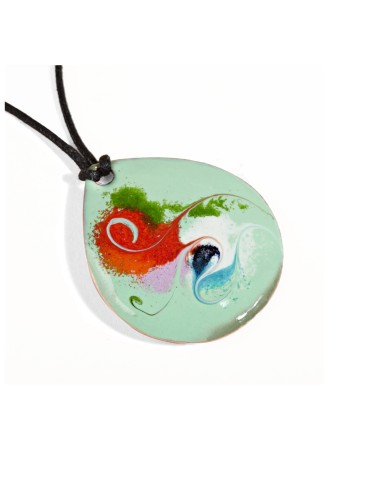 HANDMADE ENAMELED PENDANT