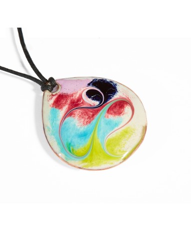 HANDMADE ENAMELED PENDANT