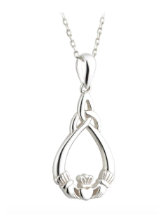 COLGANTE CLADDAGH Y TRINITY KNOT