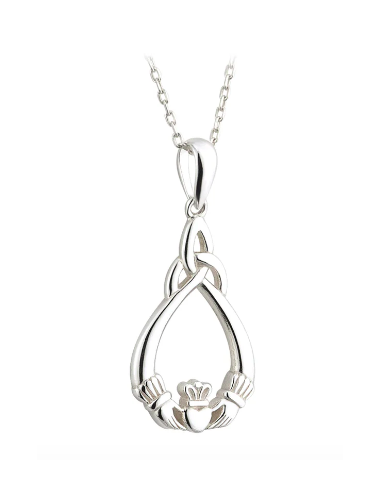 COLGANTE CLADDAGH Y TRIQUETA