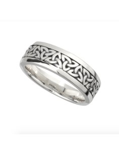 ANILLO CELTA PLATA HOMBRE TRIQUETA