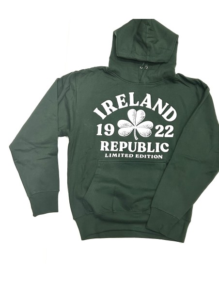 SUDADERA VERDE TREBOL DE IRLANDA