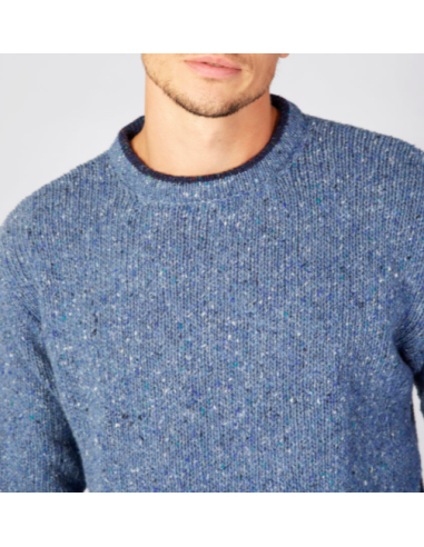 Blue heather sweater 95% wool and 5% cashemere