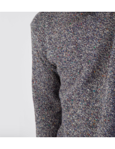 Dark blue heather sweater 95% wool and 5% cashemere