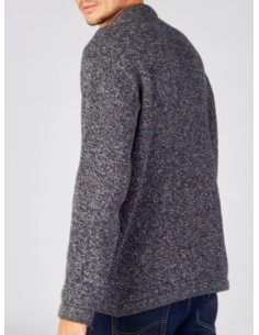 Dark blue heather sweater 95% wool and 5% cashemere 2