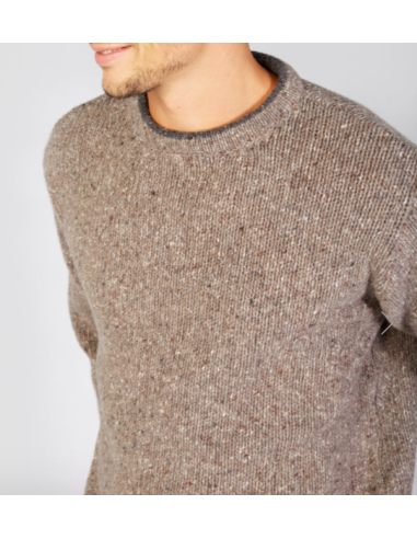 Taupe heather sweater 95% wool and 5% cashemere