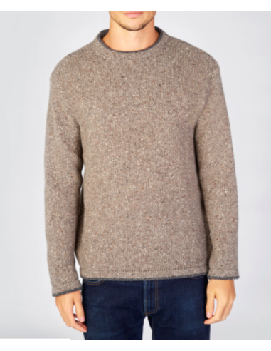 Taupe heather sweater 95% wool and 5% cashemere