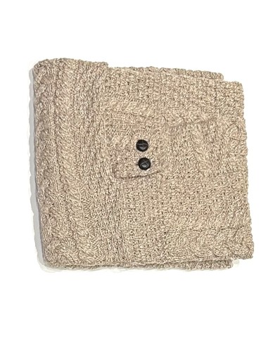 Poncho Lana 100% Beige