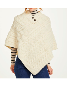 Poncho Lana Natural 2