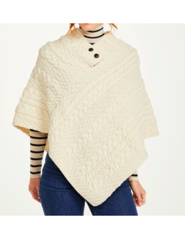 Natural Wool Poncho