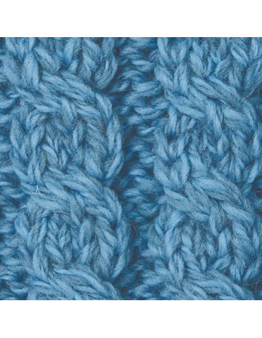 Stone blue wool poncho