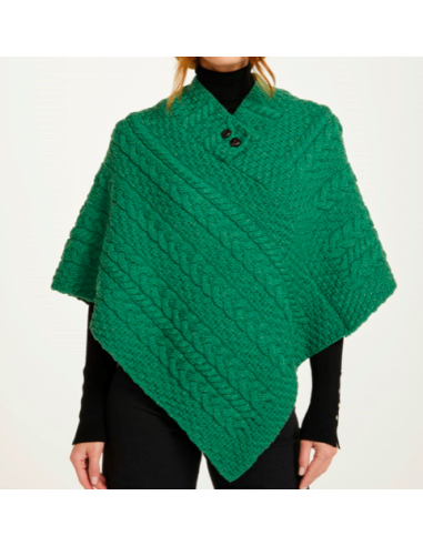 Poncho lana Verde hierba