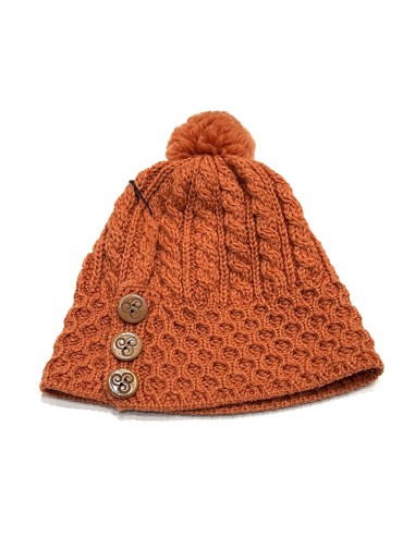 GORRO DE LANA 100% CON POMPON
