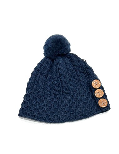 GORRO DE LANA 100% CON POMPON