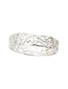 Handmade Celtic Ring in Silver with "Trinity Band" Symbol