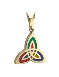 Pendant "Trinity knot colors" Handmade Celtic Pendant.