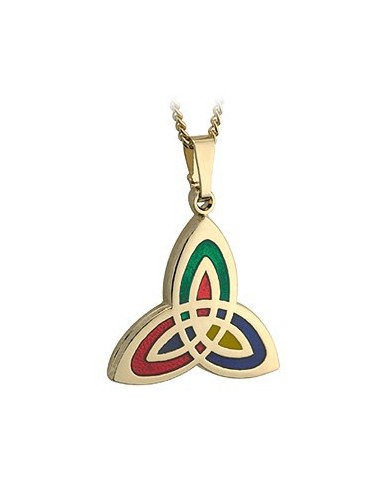 Pendant "Trinity knot colors" Handmade Celtic Pendant.