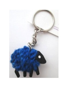 Sheep wool keychain