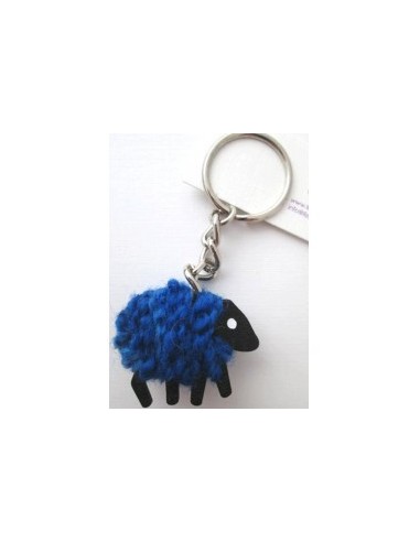 Sheep wool keychain