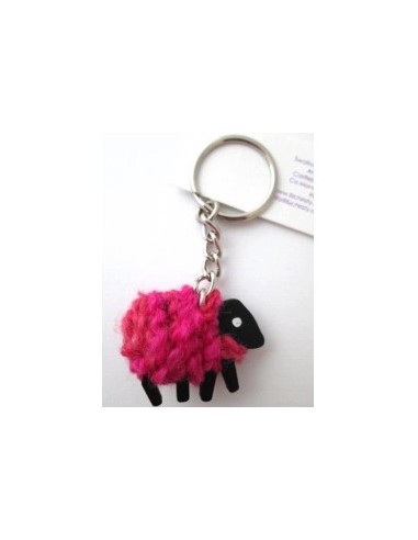 Sheep wool keychain