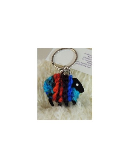 Sheep wool keychain