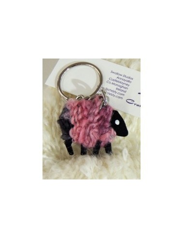 Sheep wool keychain
