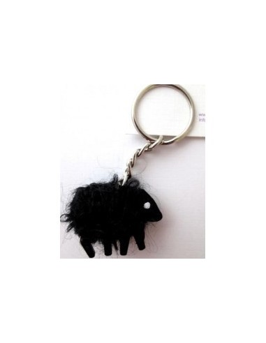 Sheep wool keychain