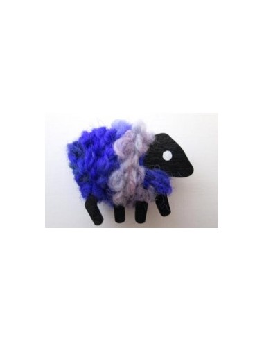 Sheep wool brooch