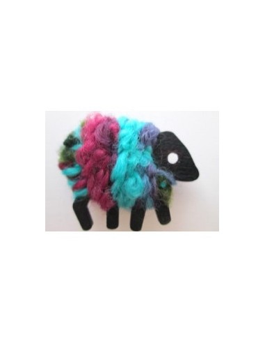 Sheep wool brooch