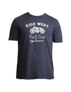 Cotton T-shirt "RIDE WEST"