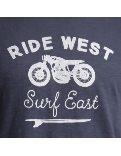 Cotton T-shirt "RIDE WEST" 2