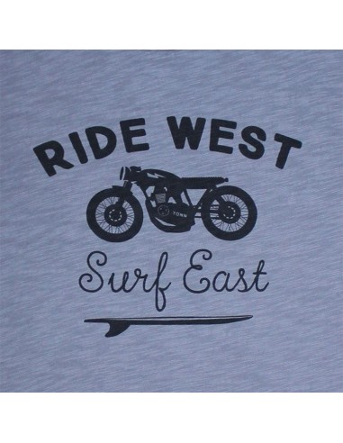 Cotton T-shirt "RIDE WEST"