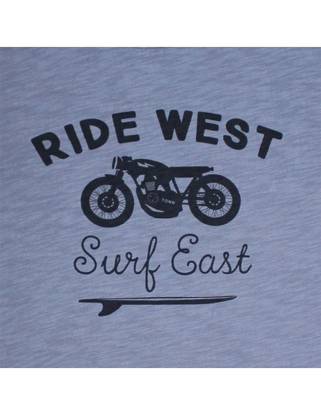 Camiseta de algodón "RIDE WEST"