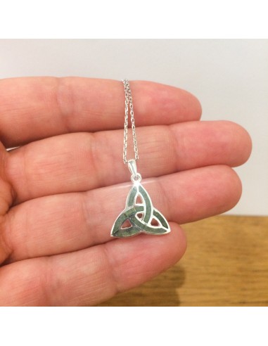 "Trinity knot" Pendant with Connemara marble Celtic Pendant