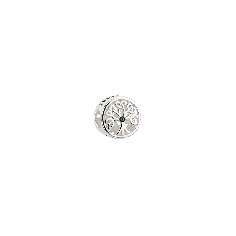 Celtic Tree of Life Pendant or Bead with FAMILY and IRELAND Inscriptions