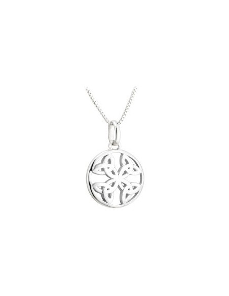 Colgante Plata Trinity Knot de 4 puntas