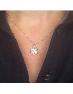 Silver Trinity Knot Pendant with 4 points 2