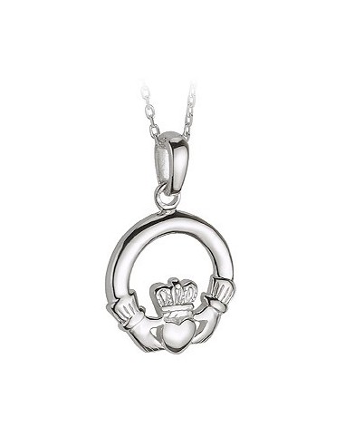 Colgante Claddagh Círculo de Plata