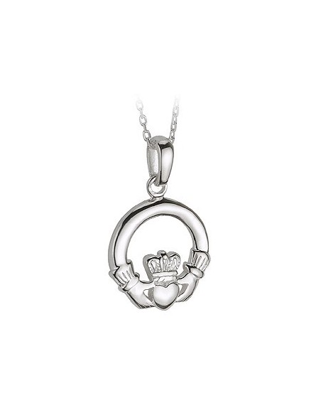 Silver Circle Claddagh Pendant