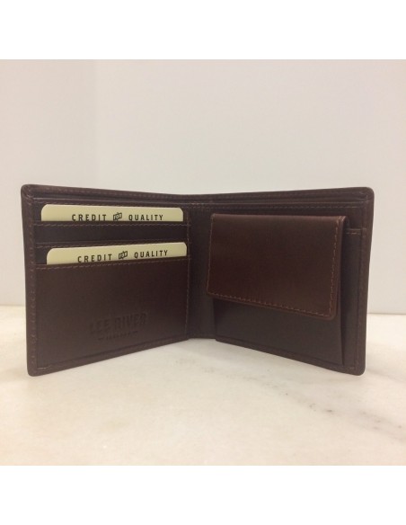 Cartera hombre Seán con bolsillo para monedas
