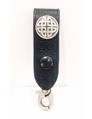 Leather key chain "Celtic knot"