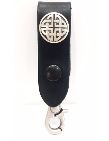 Leather key chain "Celtic knot"