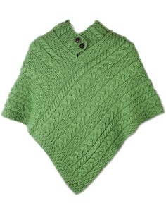 Grass Green wool poncho