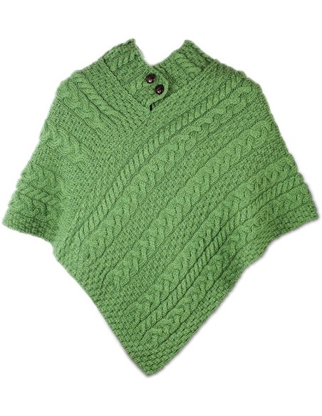 Grass Green wool poncho
